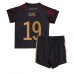 Tanie Strój piłkarski Niemcy Leroy Sane #19 Koszulka Wyjazdowej dla dziecięce MŚ 2022 Krótkie Rękawy (+ szorty)